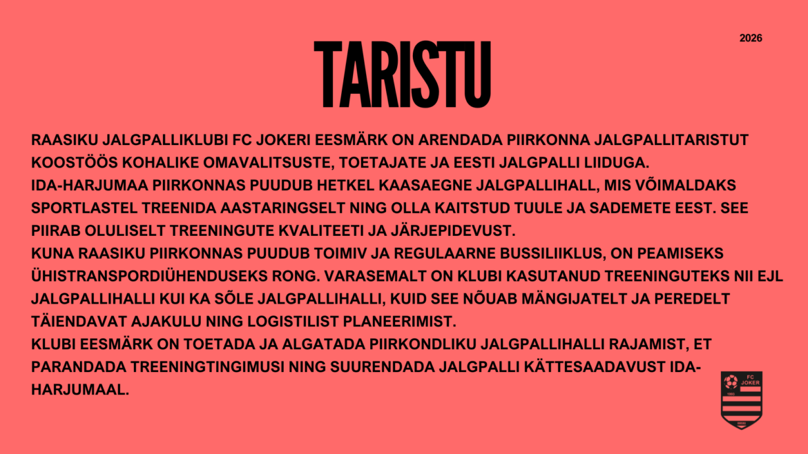 Raasiku FC Joker taristu